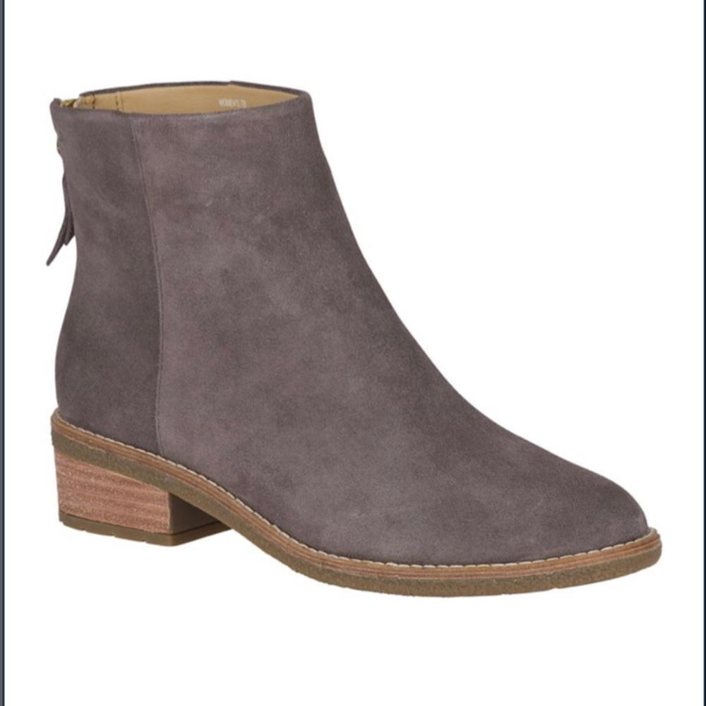 Sperry Maya Belle suede Grey booties size 8